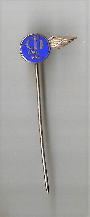 leuke emaille speld CTI vliegreizen, Ophalen of Verzenden, Gebruikt, Overige onderwerpen, Speldje of Pin