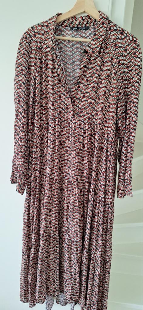 Zara jurk xl, Kleding | Dames, Ophalen of Verzenden, Zo goed als nieuw, Maat 46/48 (XL) of groter, Onder de knie