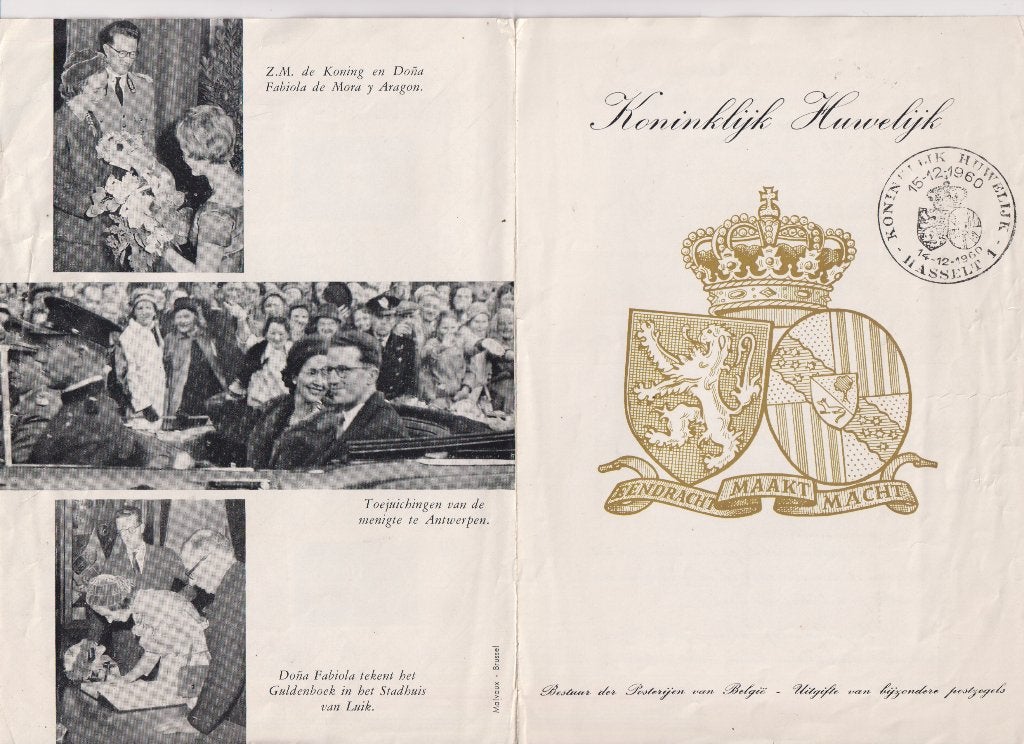 Belgie 1960 Carnet Koninklijkhuwelijk, Verzenden, Onbeschreven, Europa