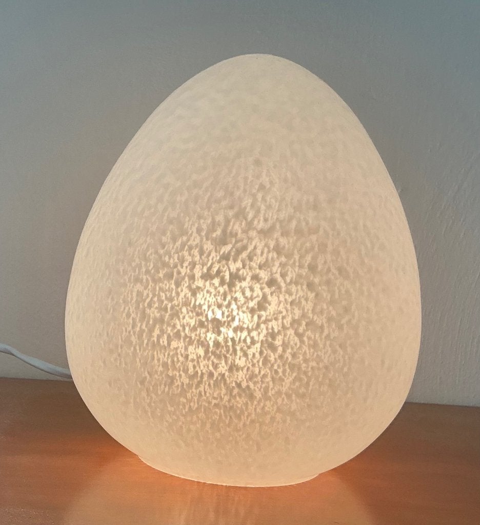 2 lampen in de vorm van een ei., Ophalen of Verzenden, Gebruikt, Glas
