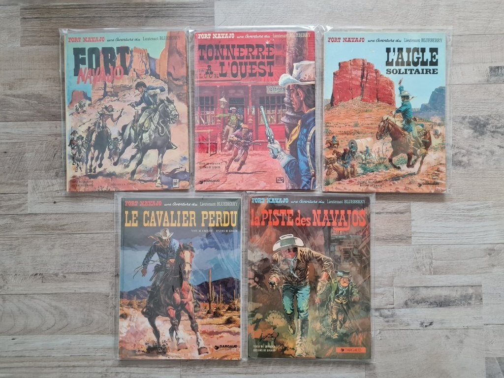 Blueberry serie Franse albums, Meerdere stripboeken, Ophalen of Verzenden, Gelezen
