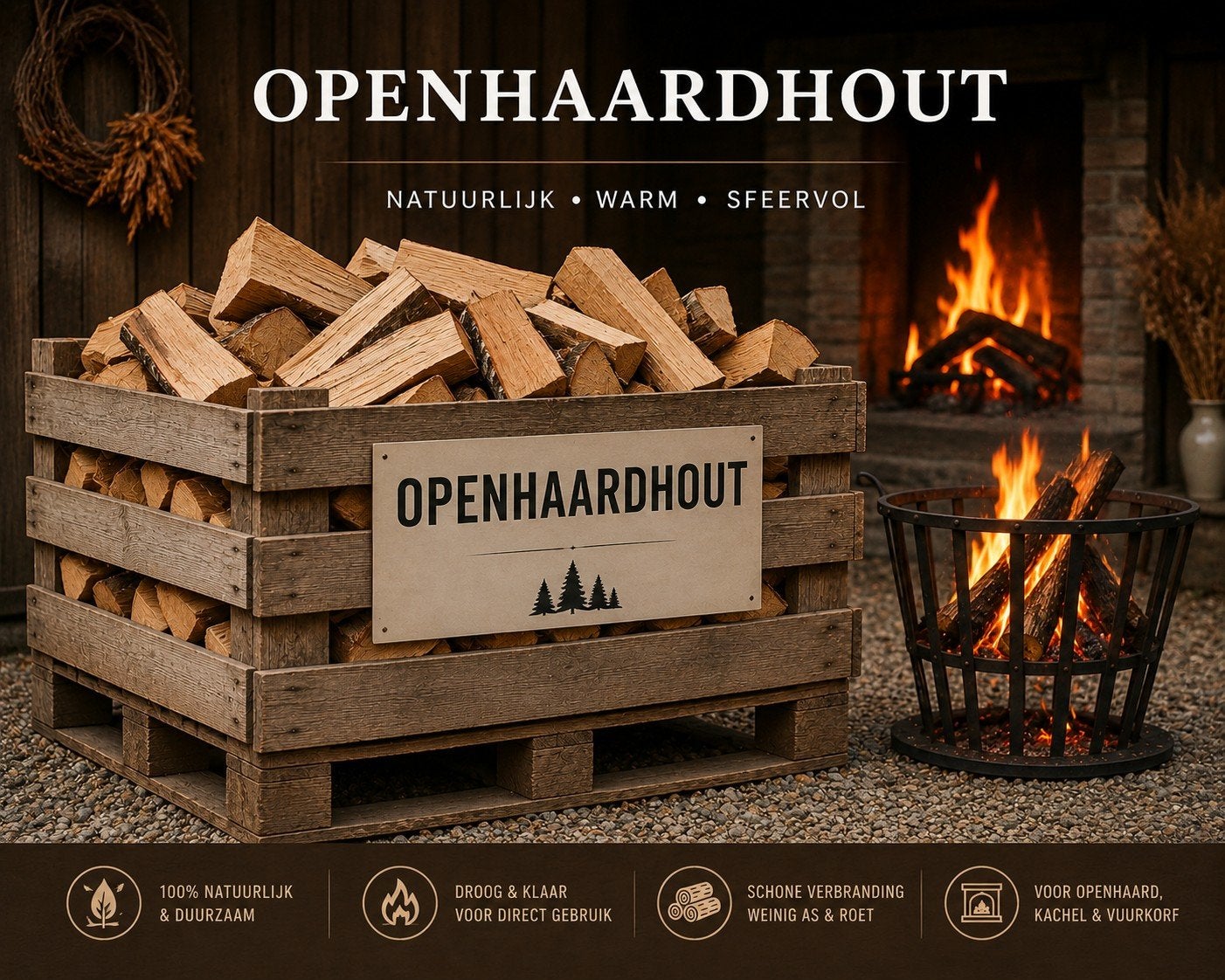 Openhaardhout zomeractie, Minder dan 3 m³, Ophalen of Verzenden