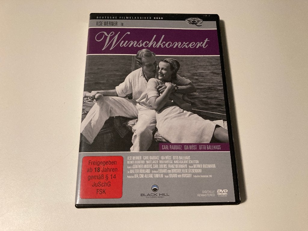 Wunschkonzert - Ilse Werner DVD, Alle leeftijden, Ophalen of Verzenden, Zo goed als nieuw