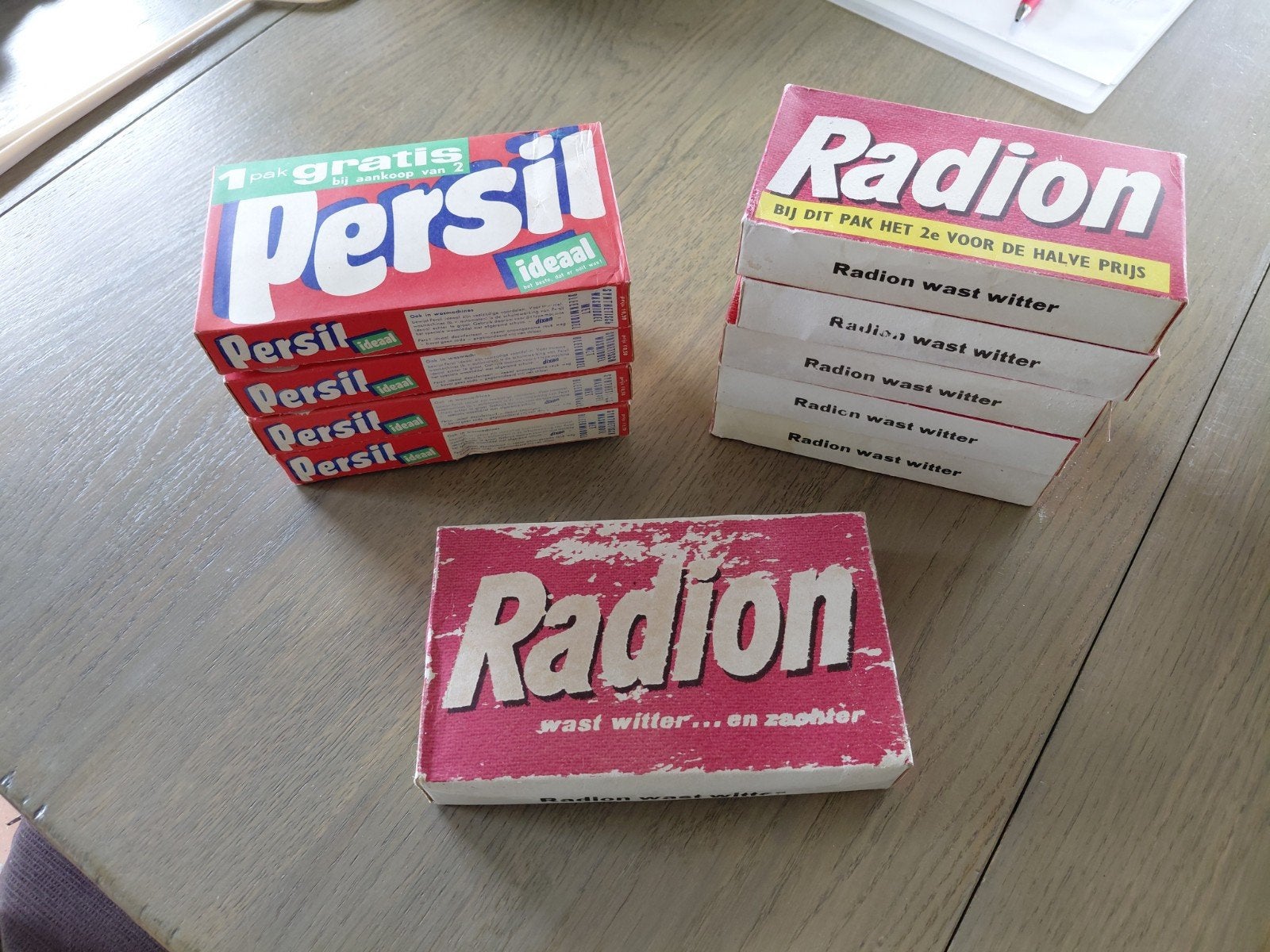Wasmiddelen uit jaren 50 Persil en Radion, Ophalen of Verzenden