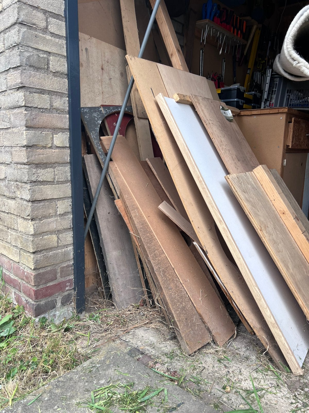 GRATIS AF TE HALEN REST HOUT, Ophalen, Gebruikt, 25 tot 50 mm, Plank