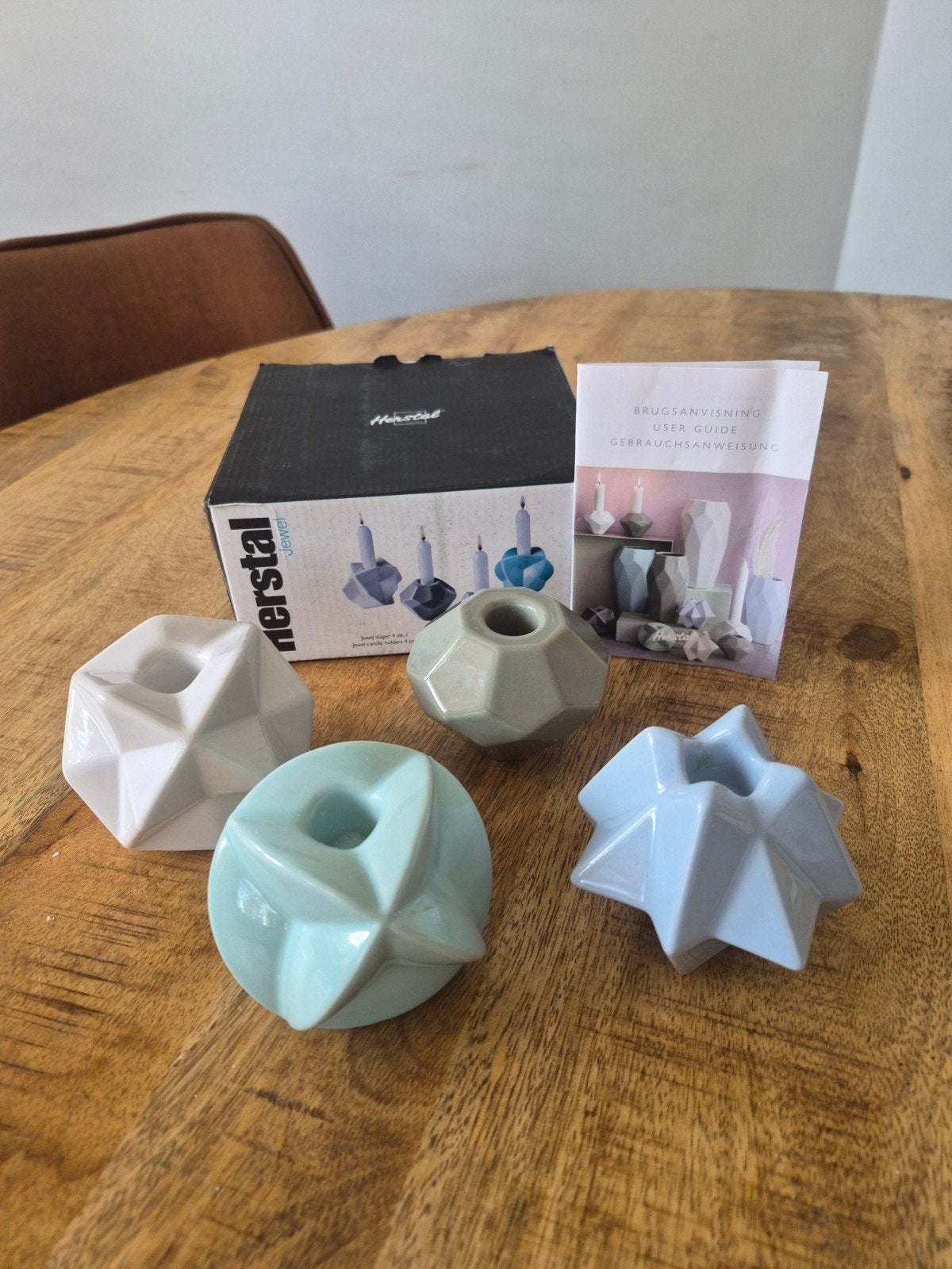 Herstal Jewel Kandelaars Set - Nieuw in Doos, Overige materialen, Meerkleurig, Overige merken, Ophalen of Verzenden