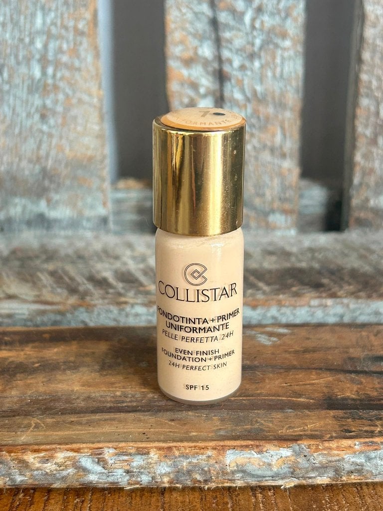 Collistar Mini Even Finish Foundation 1, Gehele gezicht, Beige, Ophalen of Verzenden, Zo goed als nieuw