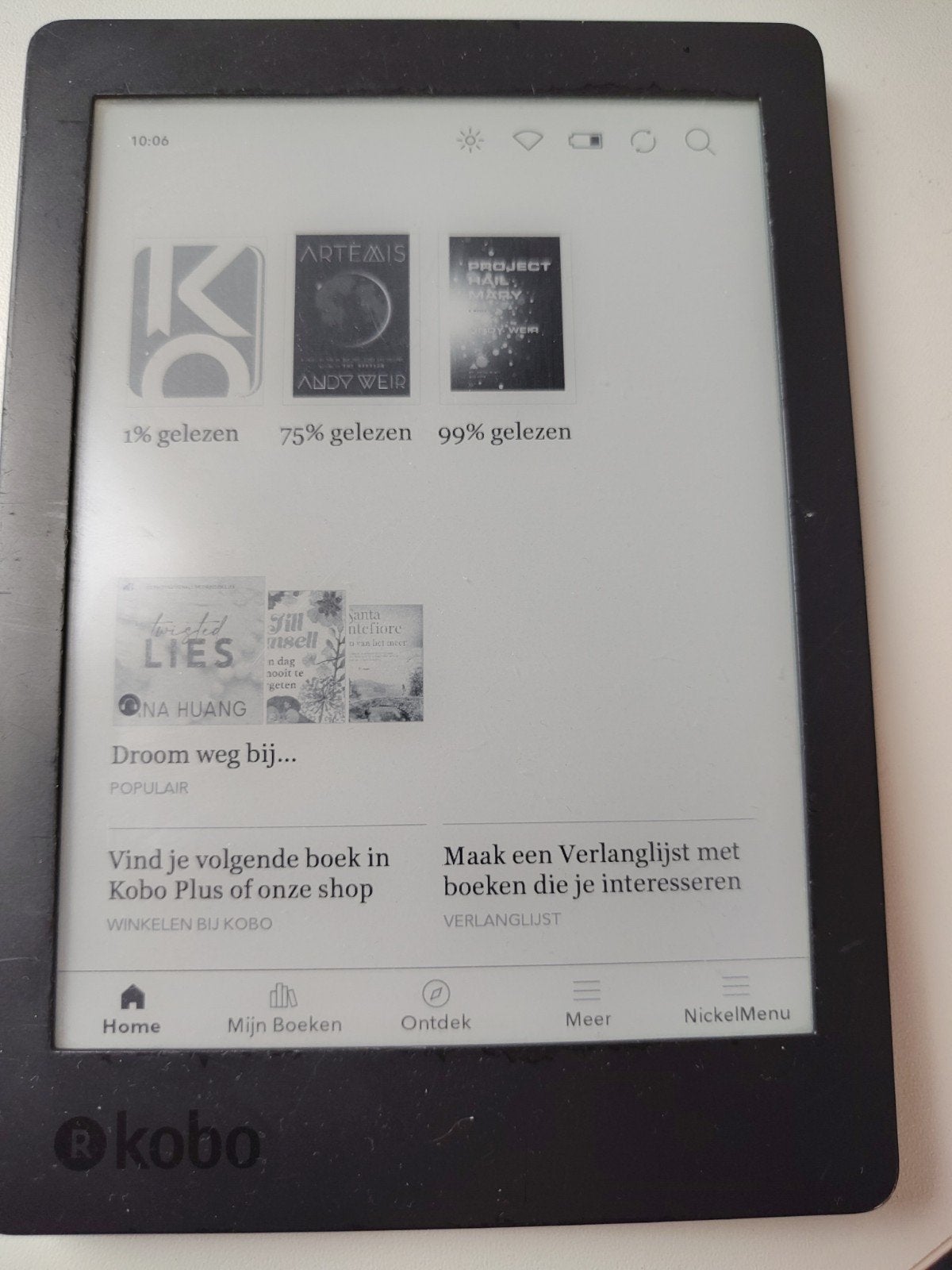 Kobo Aura e-reader - Goed werkend met gebruikssporen, Computers en Software, Gebruikt, 6 inch of minder, Kobo, Ophalen of Verzenden