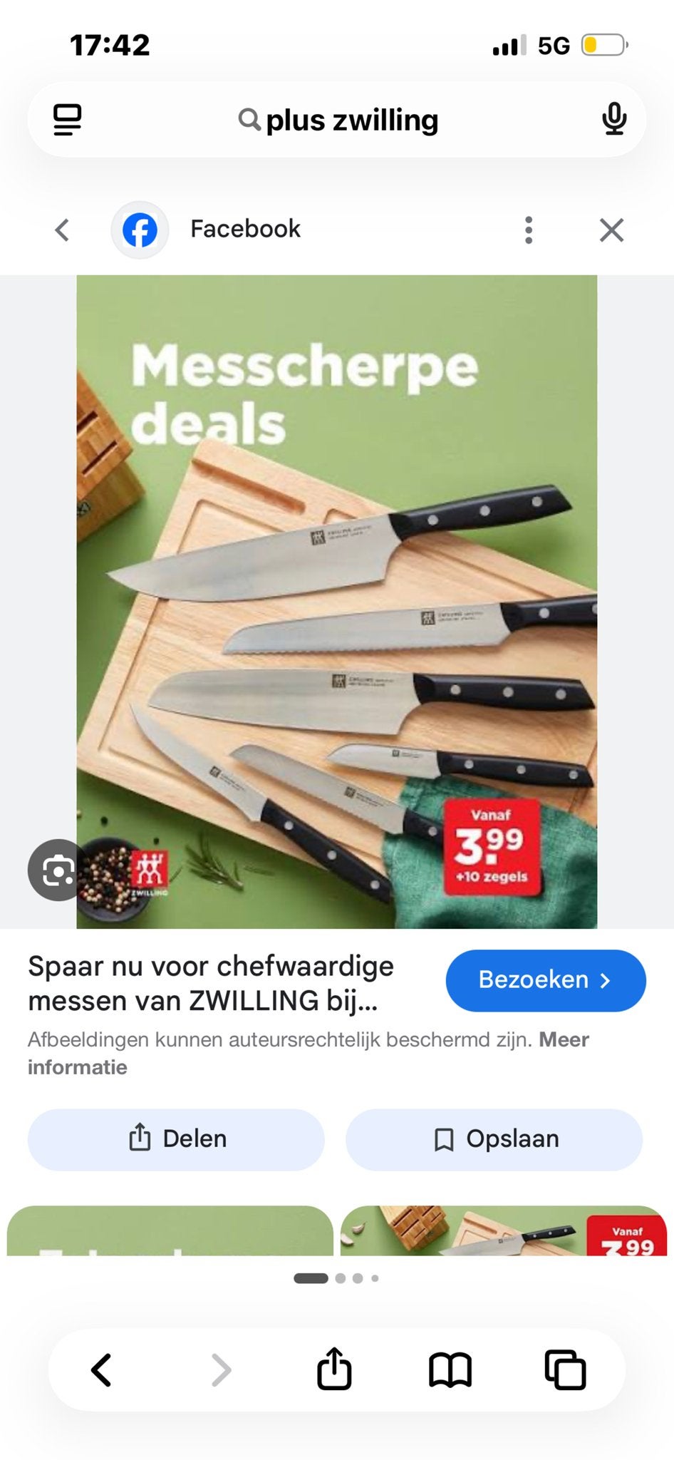 ZWILLING Messenset zegels, Overige typen, Ophalen of Verzenden, Zo goed als nieuw, Zwart
