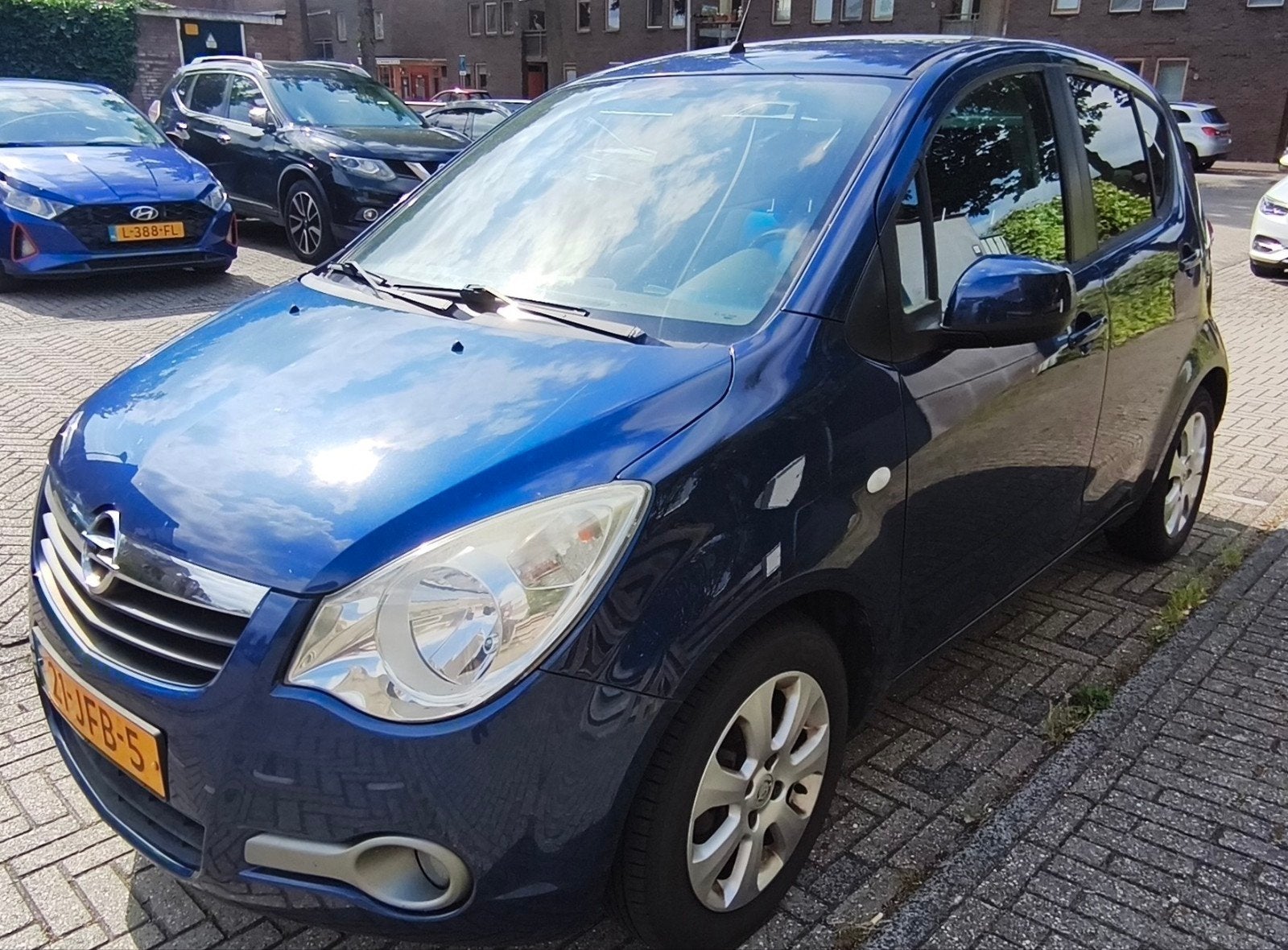 Opel Agila 1.0-12v 2009 APK 05/27, Auto's, Opel, Stof, 31 €/maand, Blauw, 996 cc
