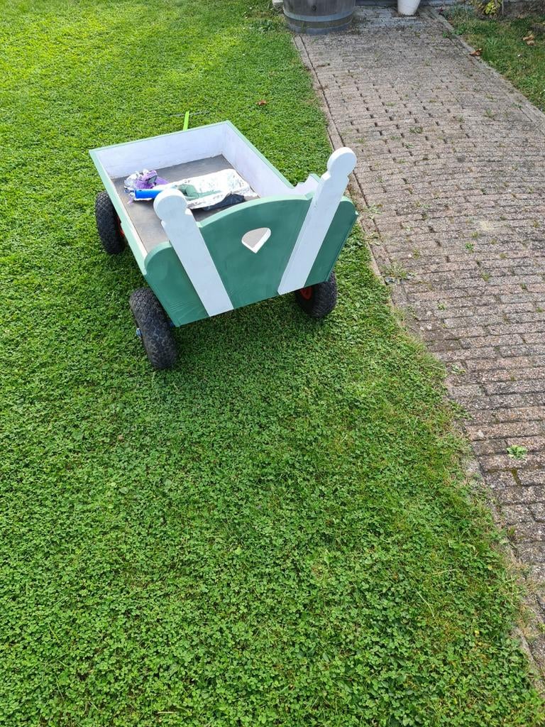 Bolderkar met banden, stevig onderstel - opknapper, Ophalen of Verzenden