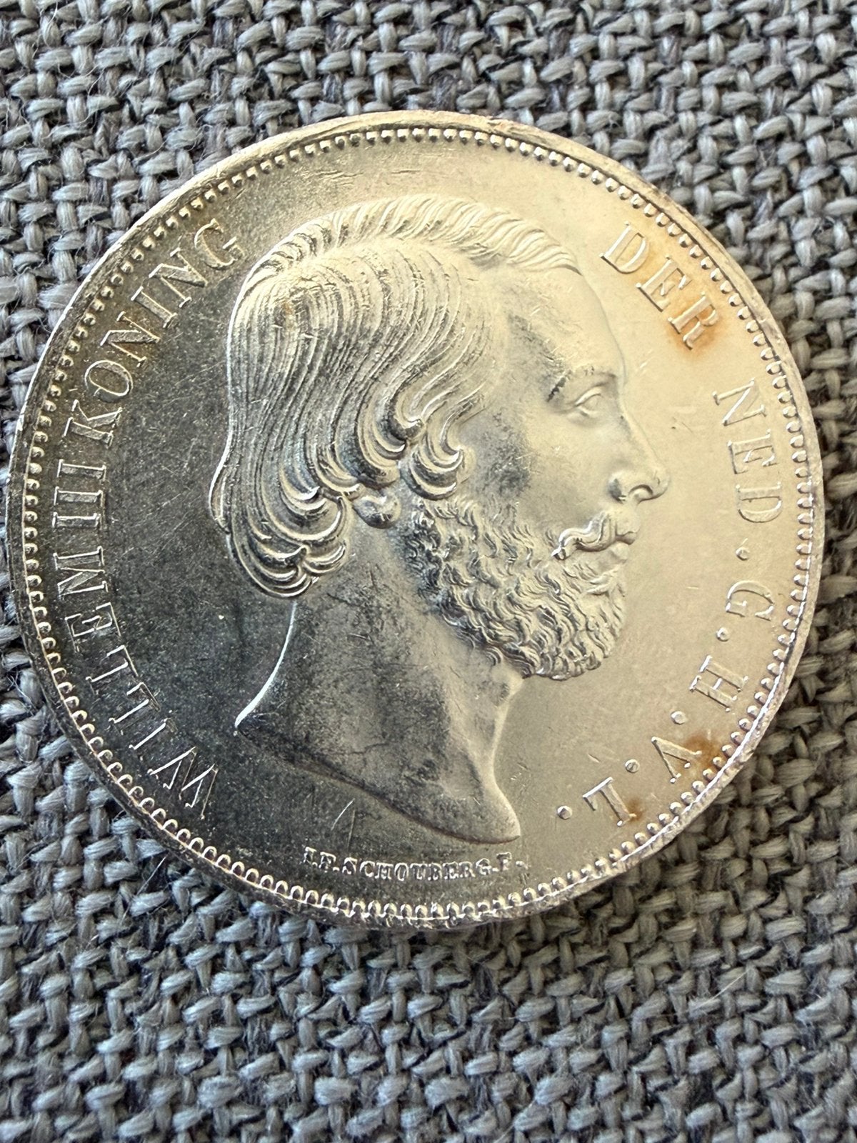 Schitterende rijksdaalder 1874 Willem III, Postzegels en Munten, Munten | Nederland, Koning Willem III, Zilver, Ophalen of Verzenden
