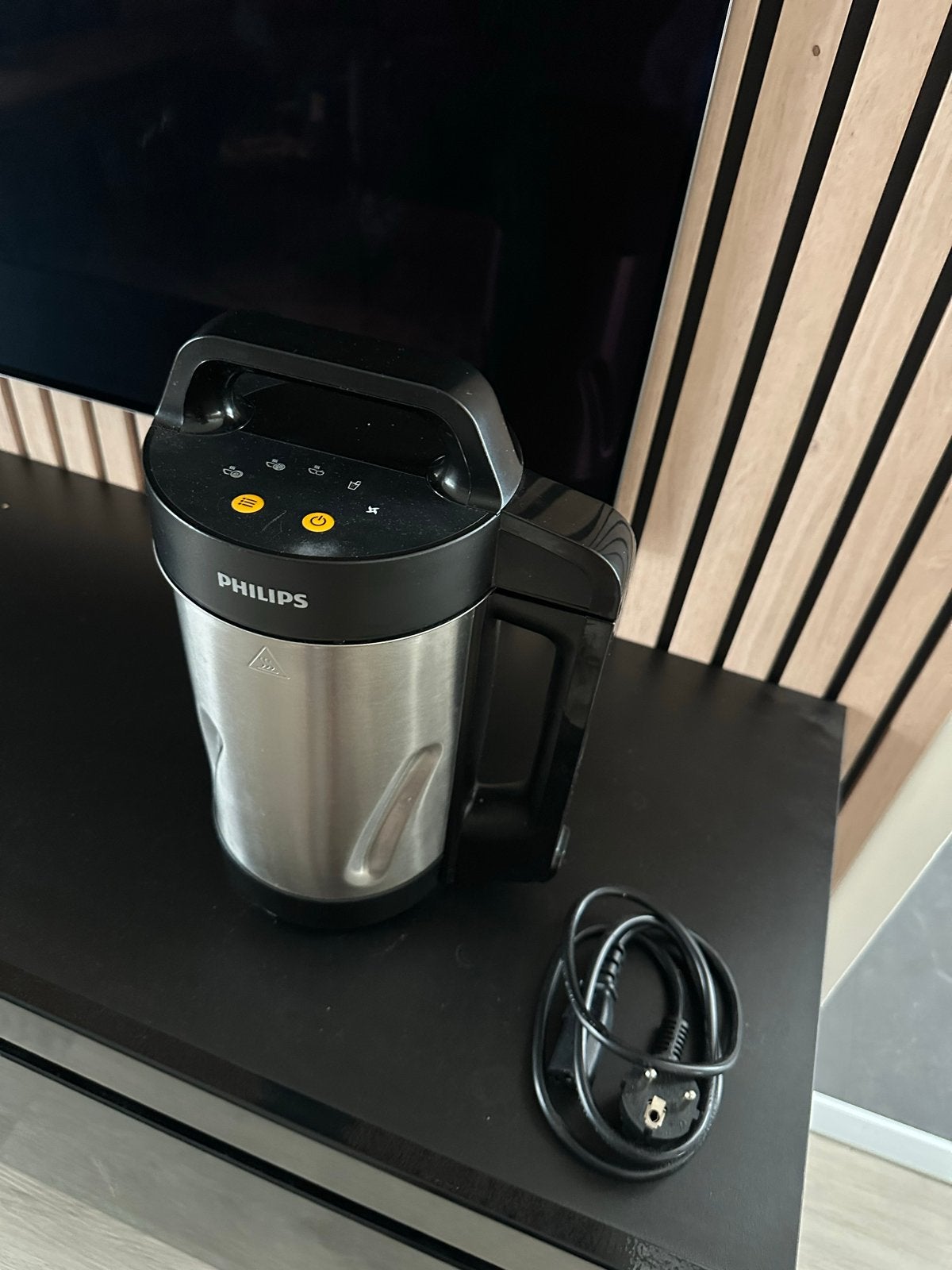 Philips Soepmaker HR2204/80 - RVS - 1.2L, Witgoed en Apparatuur, 1 tot 2 liter, Ophalen of Verzenden, Zo goed als nieuw, 3 snelheden of meer