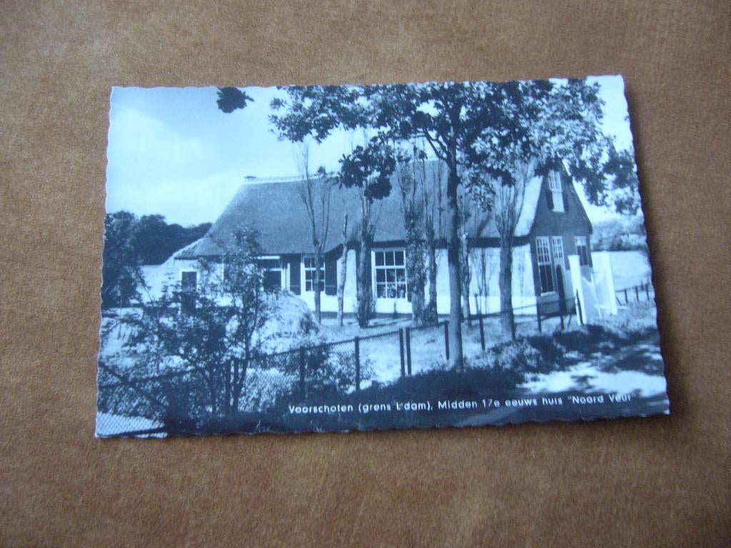 VOORSCHOTEN  =  MIDDEN 17 E EEUWS HUIS NOORD VEUR, Ophalen of Verzenden, 1940 tot 1960, Ongelopen, Noord-Holland