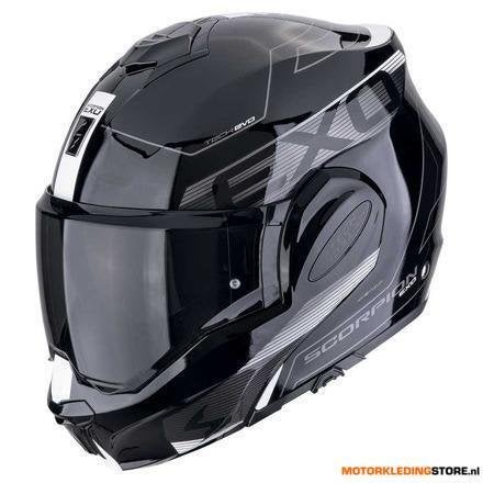 Scorpion Exo-Tech Evo Traveller Systeemhelm, Zwart-Wit, Ophalen of Verzenden, Nieuw met kaartje