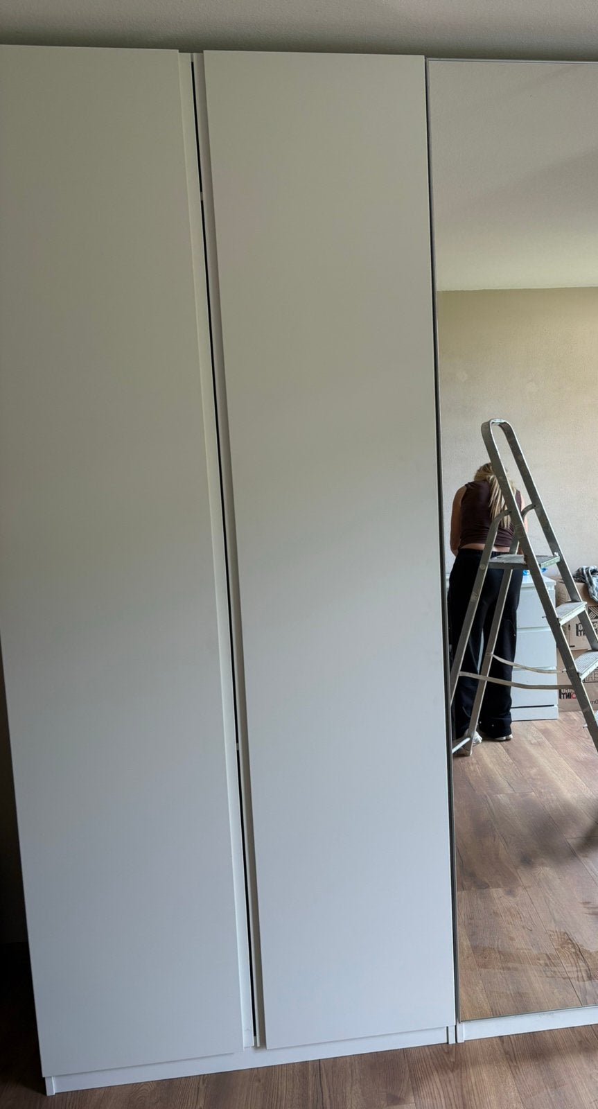 2 witte IKEA Pax kast deuren 236x50cm (excl. scharnieren), Ophalen, 200 cm of meer, 50 tot 100 cm, Zo goed als nieuw