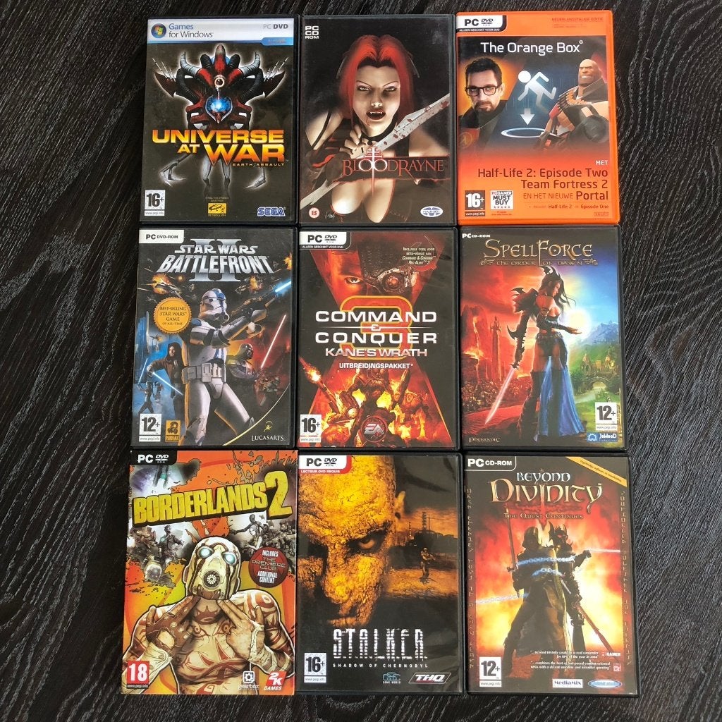 PC CD-ROM en DVD Games - Borderlands 2 e.a. Spellen, Gebruikt, Overige genres, 1 speler, Ophalen of Verzenden