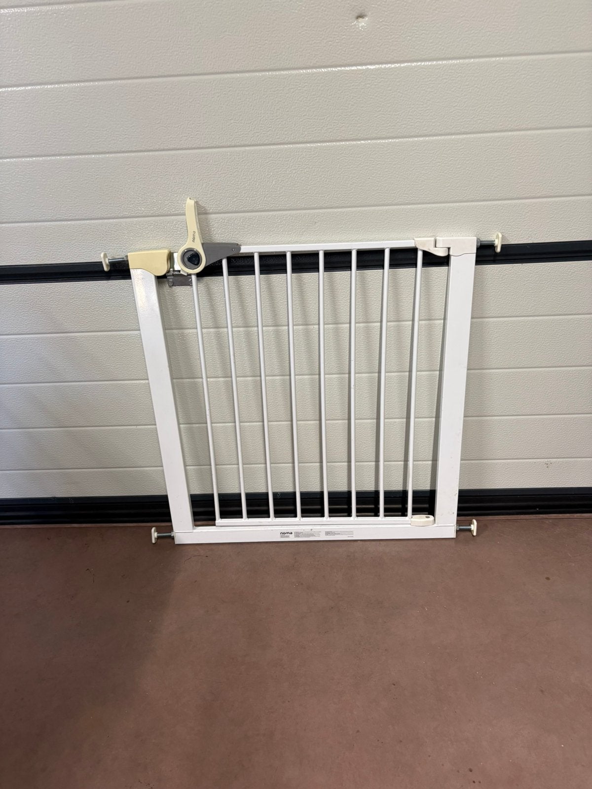 Trap/deur hekje noma wit, Kinderen en Baby's, Traphekjes, 100 tot 115 cm, Ophalen of Verzenden, Zo goed als nieuw, Klemhekje
