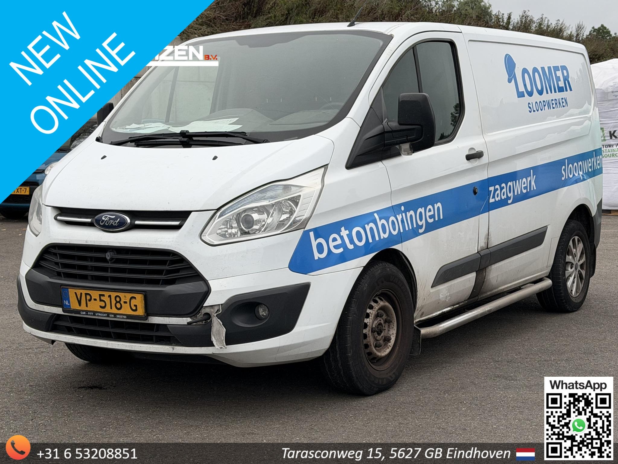 Ford Transit Custom 290 2.2 TDCI L1H1 Trend | € 2.350,- NE, Voorwielaandrijving, Euro 5, Gebruikt, 4 cilinders
