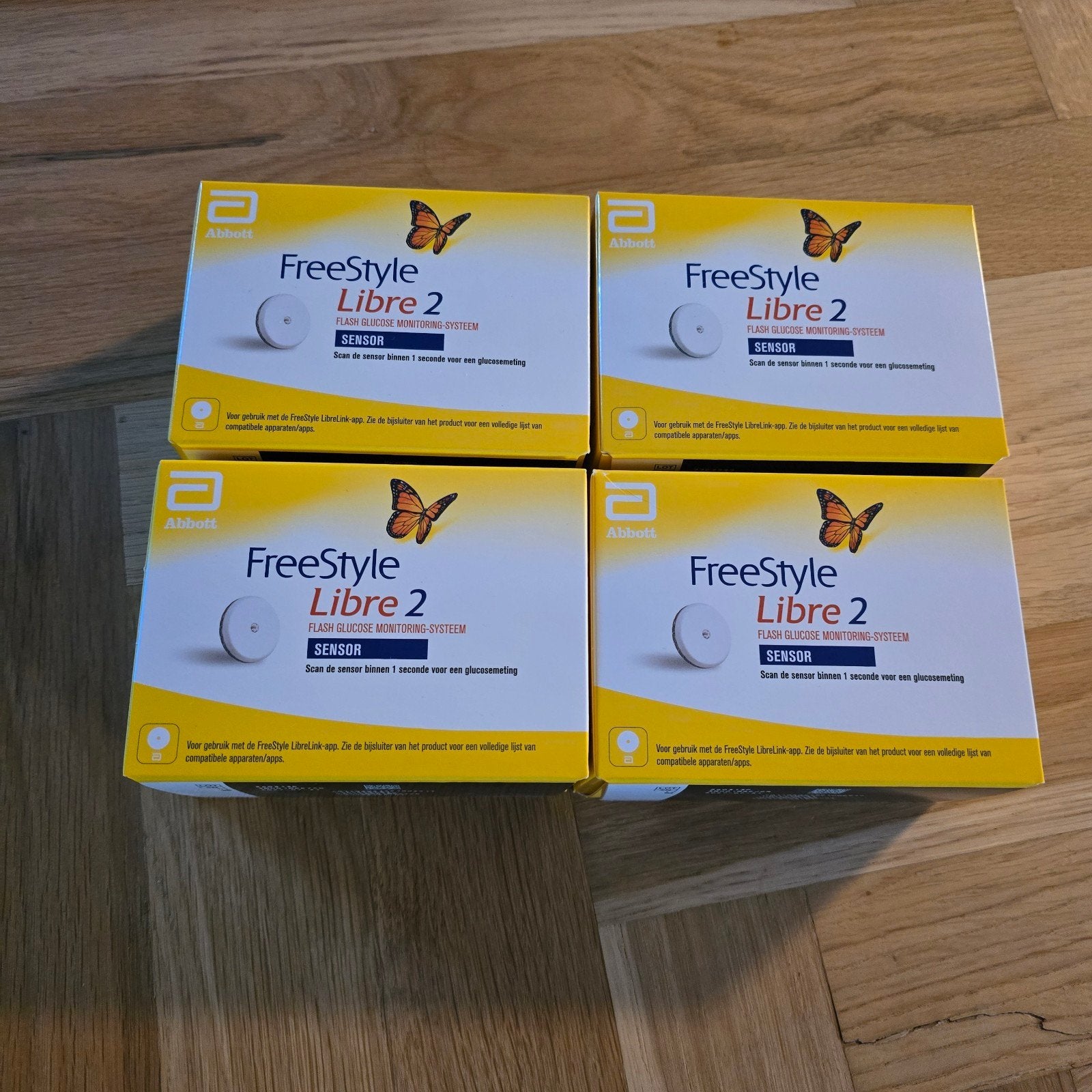 4x Abbott FreeStyle Libre 2 Sensoren - Nieuw, Ophalen of Verzenden, Nieuw