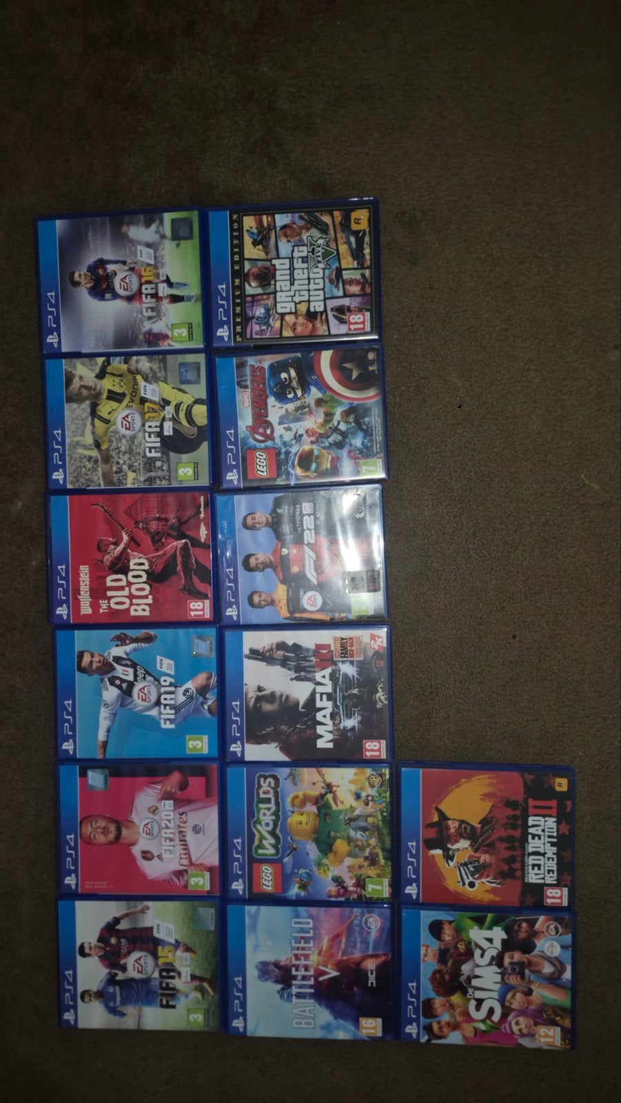PS4 Games Bundel - FIFA, GTA, Red Dead Redemption en meer!, Gebruikt, Overige genres, Ophalen of Verzenden, Eén computer
