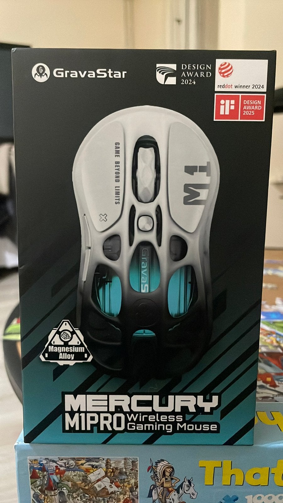 GravaStar Mercury M1 Pro Wireless Gaming Mouse, Computers en Software, Rechtshandig, Muis, Gaming muis, Nieuw