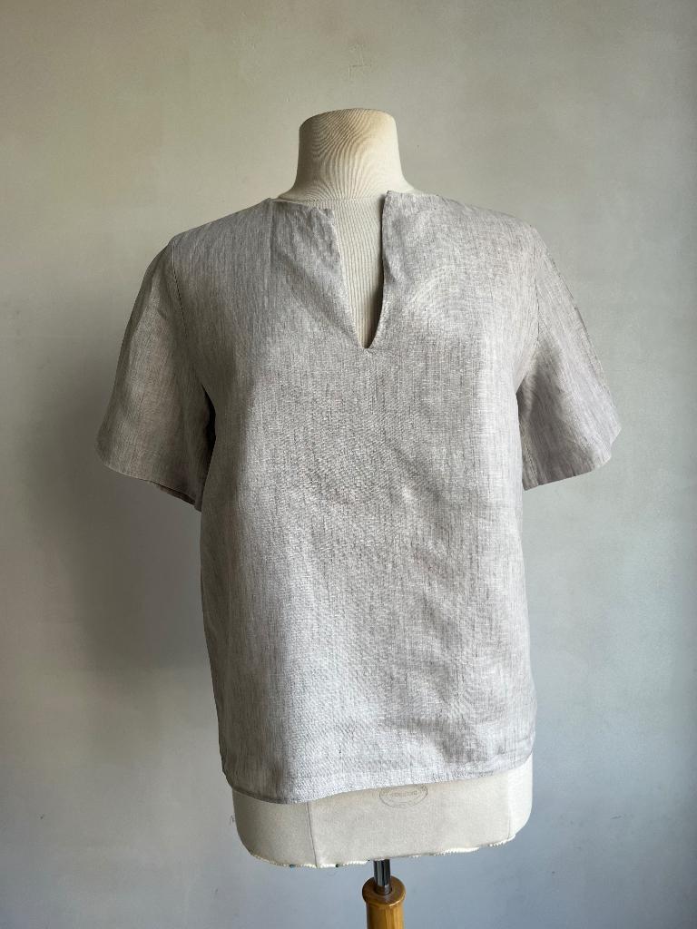 studio ruig top maat 38 linnen studio ruig, Kleding | Dames, Maat 38/40 (M), Verzenden, Zo goed als nieuw, Korte mouw