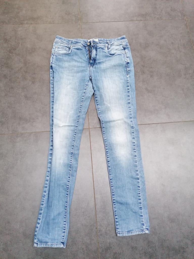 Summum Woman stretch jeans maat 36 used look, Summum Woman, Blauw, Ophalen of Verzenden, W28 - W29 (confectie 36)