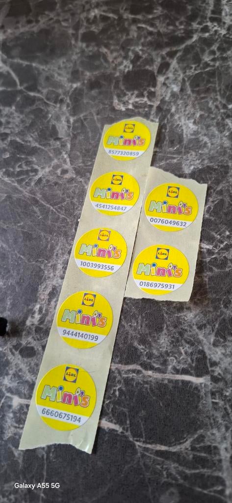 Lidl Mini's stickers 7 gratis alleen ophalen, Ophalen of Verzenden