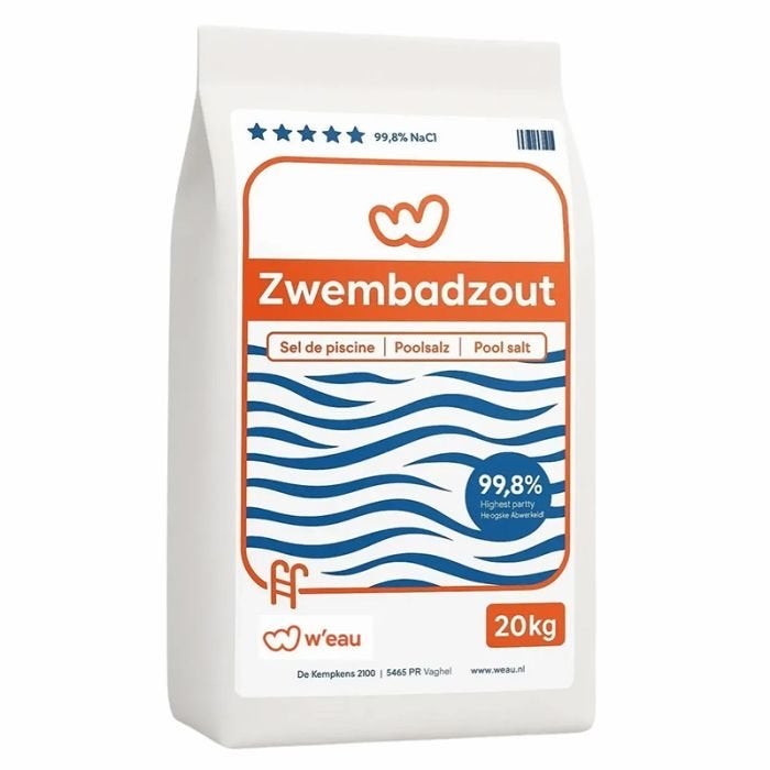 Nieuwe zak W'eau zwembadzout 20 kg, Ophalen, Nieuw