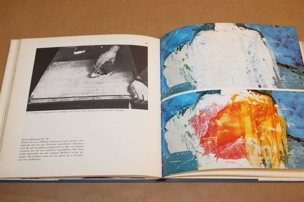 Palet en Penseel — Schilderen met Olieverf — Vintage Boek, Boeken, Ophalen of Verzenden, Gelezen