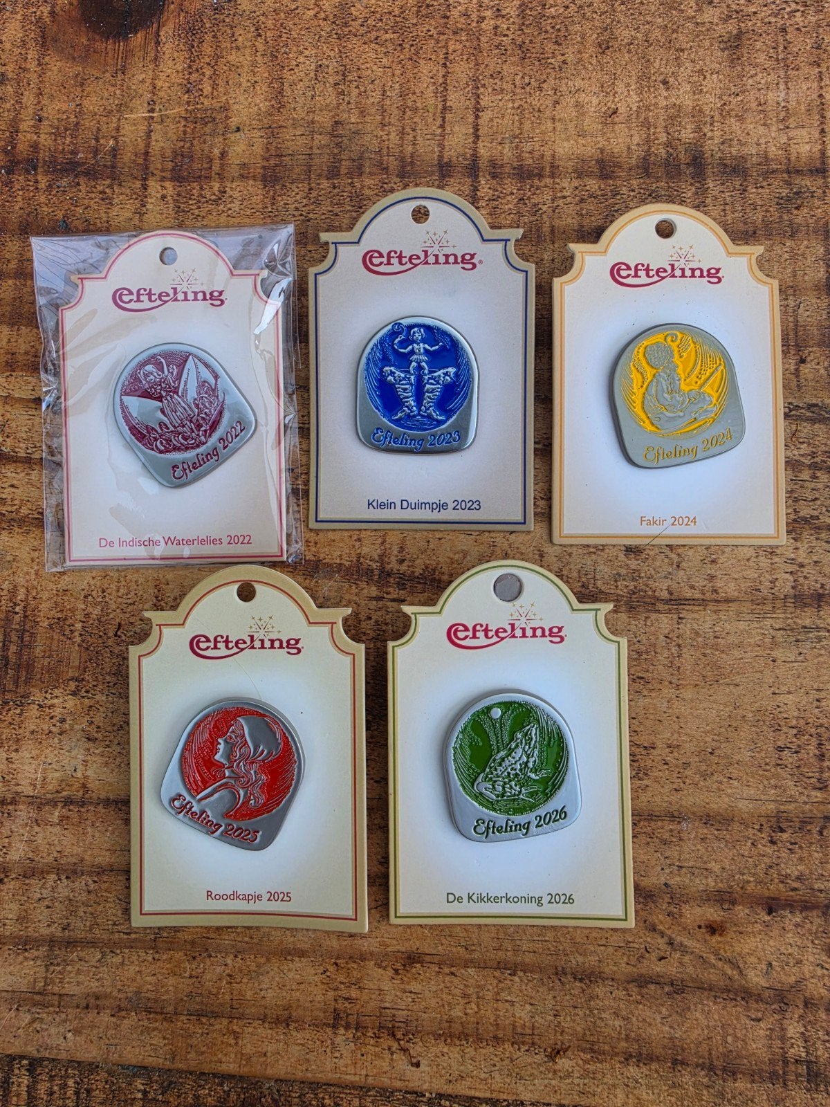 Efteling Pins Collectie - 5 Verschillende Sprookjes, Ophalen of Verzenden, Nieuw