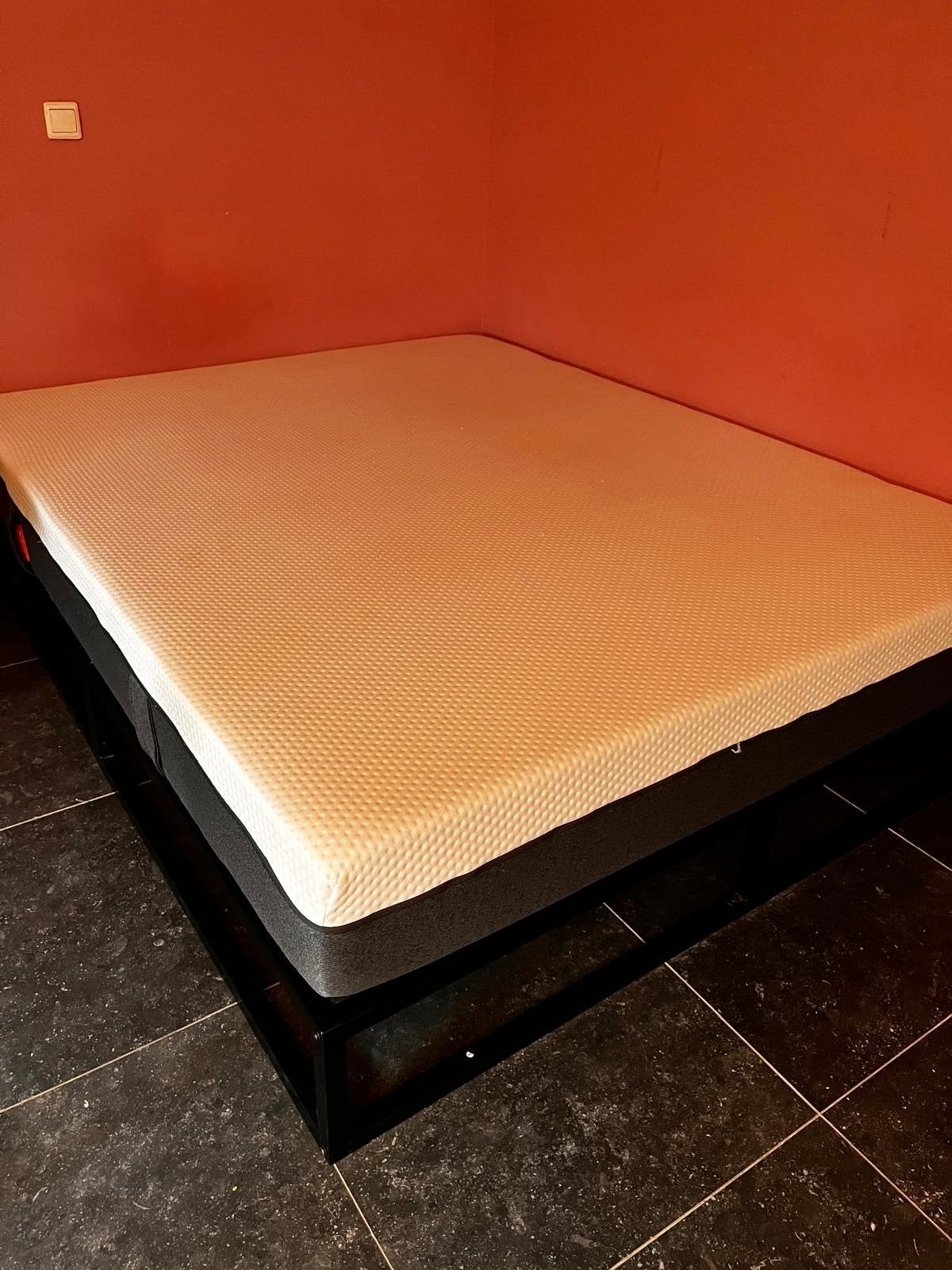 Emma matras met bedbodem 140x200 cm, Huis en Inrichting, Gebruikt, Tweepersoons, Matras, 200 cm