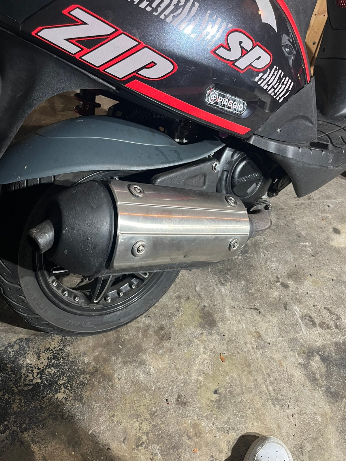 Sm06 met bgm rvs bocht + spacer teruil, Ophalen of Verzenden, Gebruikt, Uitlaat, Piaggio