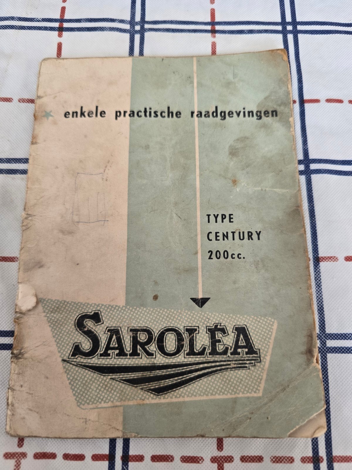 Sarolea Century 200cc Handleiding - Zeldzaam!, Motoren, Ophalen of Verzenden, Overige merken