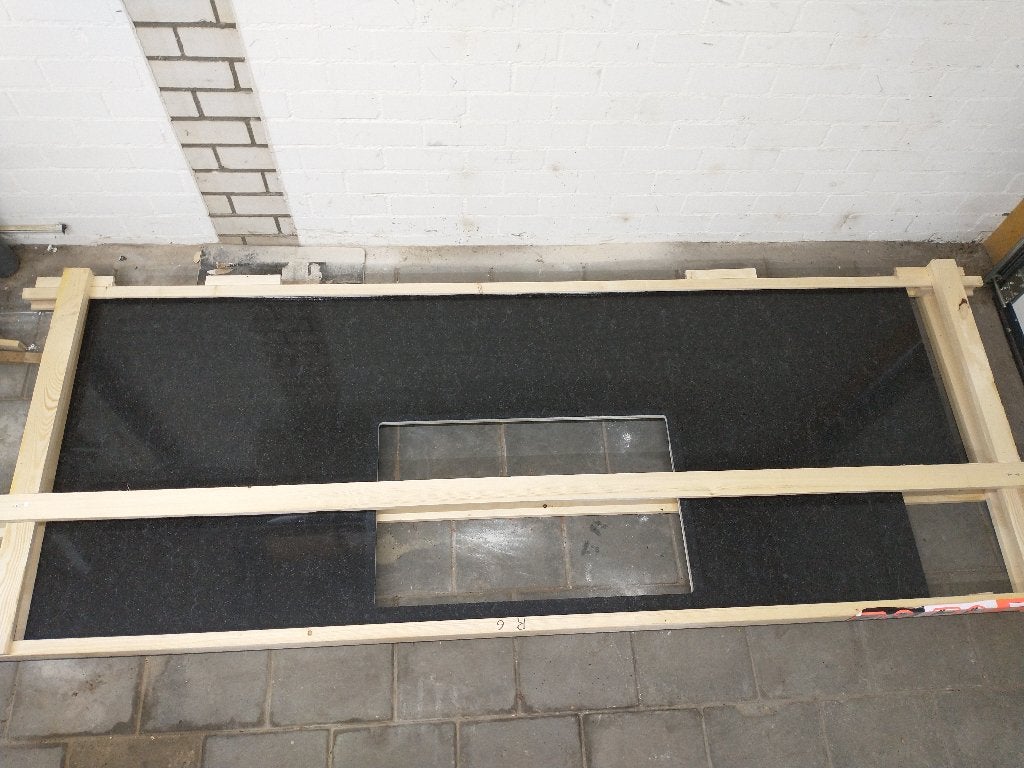 composiet aanrechtblad, Huis en Inrichting, Ophalen, 75 cm of meer, Zwart, Nieuw