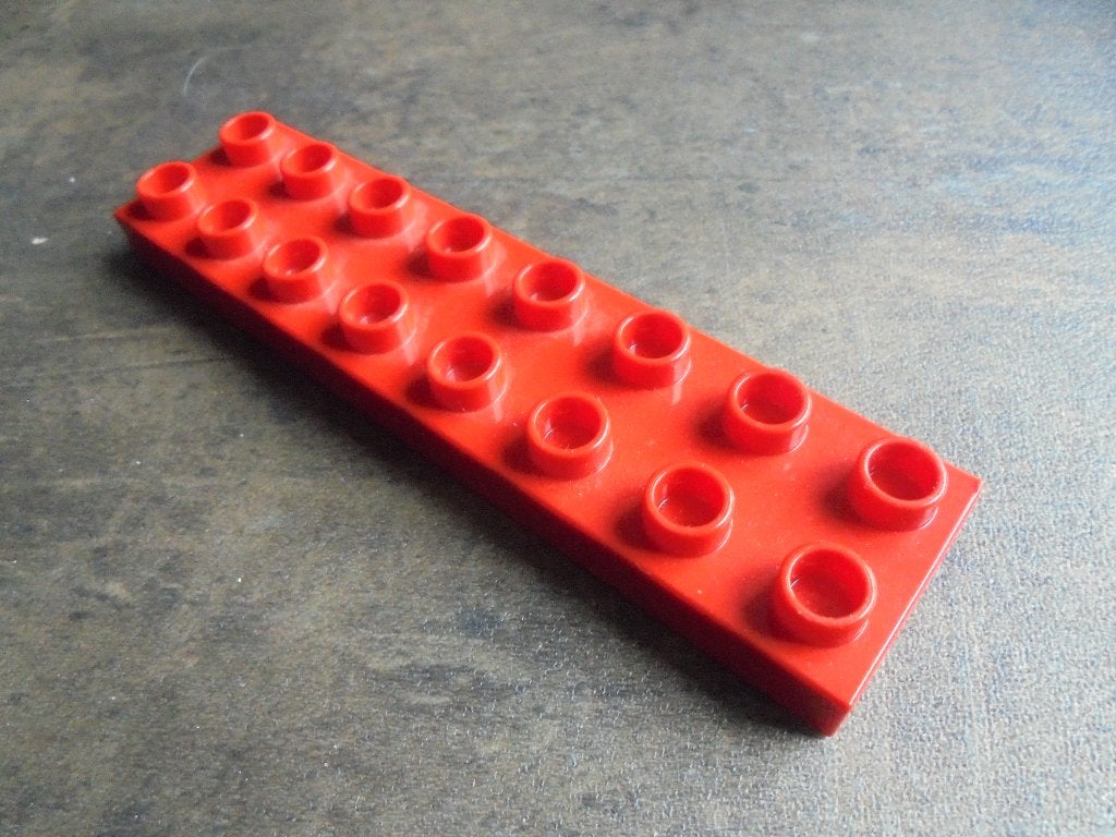 Lego Duplo Plate 2x8 (zie foto's) 9, Ophalen of Verzenden, Gebruikt, Losse stenen, Duplo