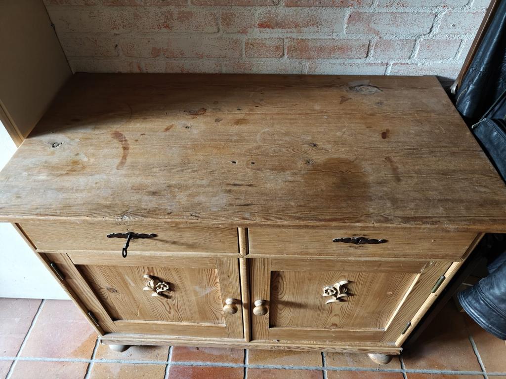 Antiek grenen kastje/ vintage, Ophalen of Verzenden, Gebruikt, 25 tot 50 cm, 50 tot 100 cm