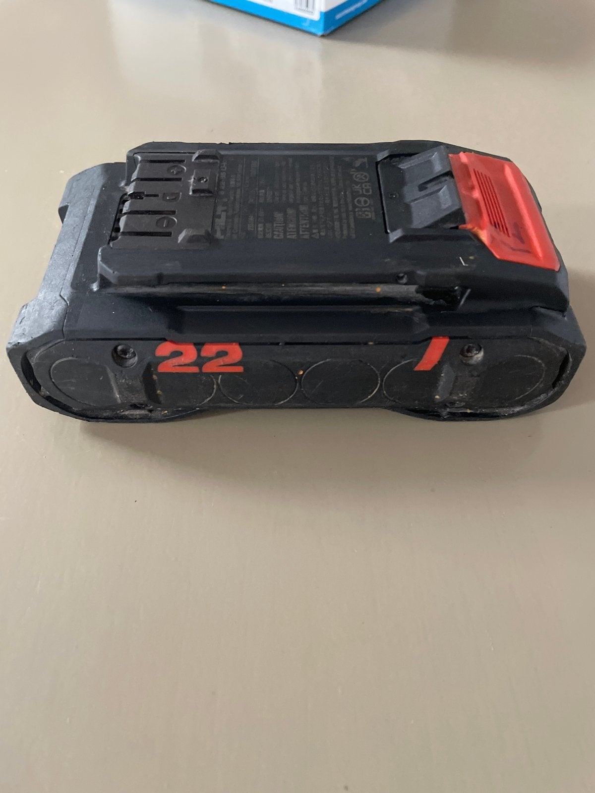 Hilti B22-85 2.6 Li-ion Accu 22V 2.6Ah, Ophalen of Verzenden, Gebruikt, Overige merken, Overige typen