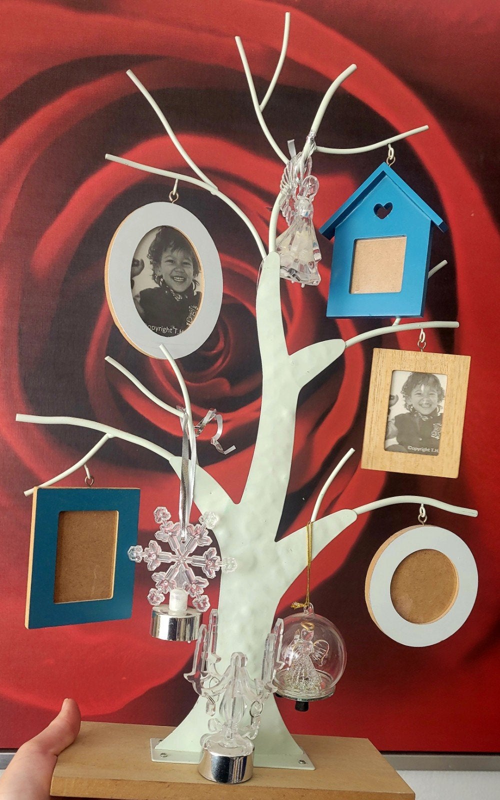 Decoratieve boom met fotolijstjes en hangers, Overige stijlen, Nieuw, Ophalen of Verzenden, Metaal