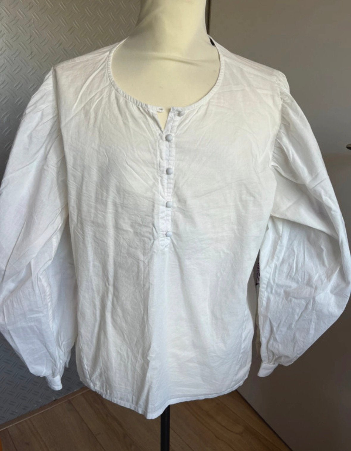 Pom amsterdam blouse tuniek wit 40, Ophalen of Verzenden, Zo goed als nieuw, Maat 38/40 (M), Wit