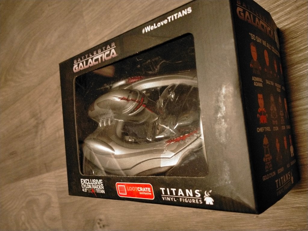 Battlestar Galactica Titans Vinyl figuur actie serie Cylon, Ophalen of Verzenden, Overige figuren, Zo goed als nieuw, Overige typen