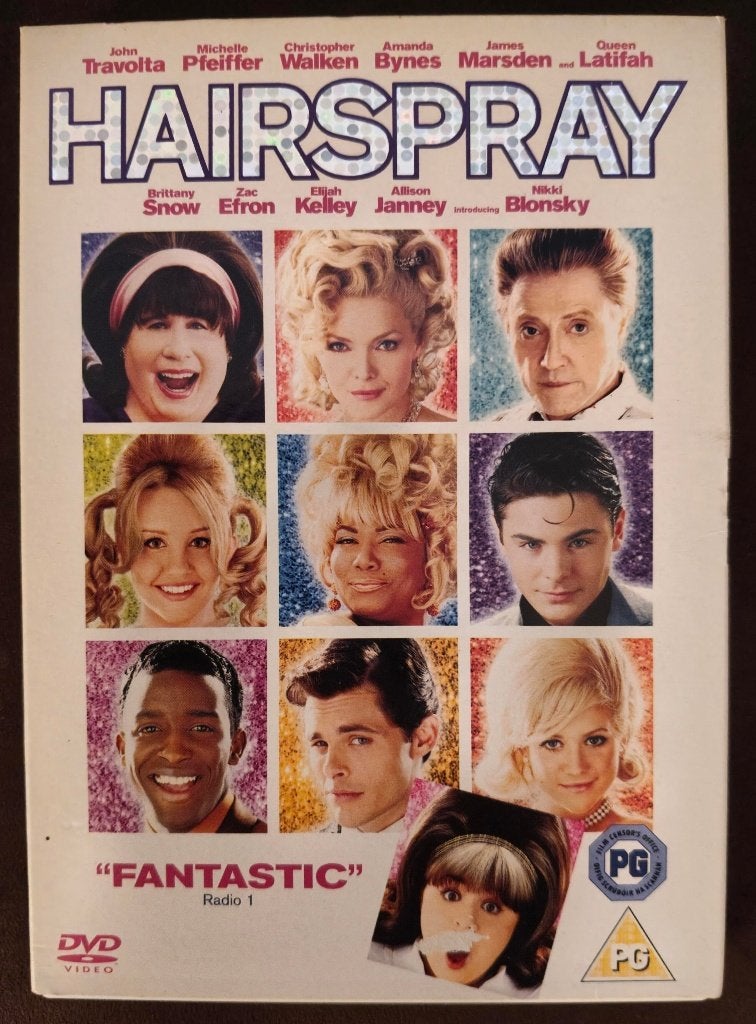 DVD Hairspray "Fantastic", Alle leeftijden, Ophalen of Verzenden, Zo goed als nieuw