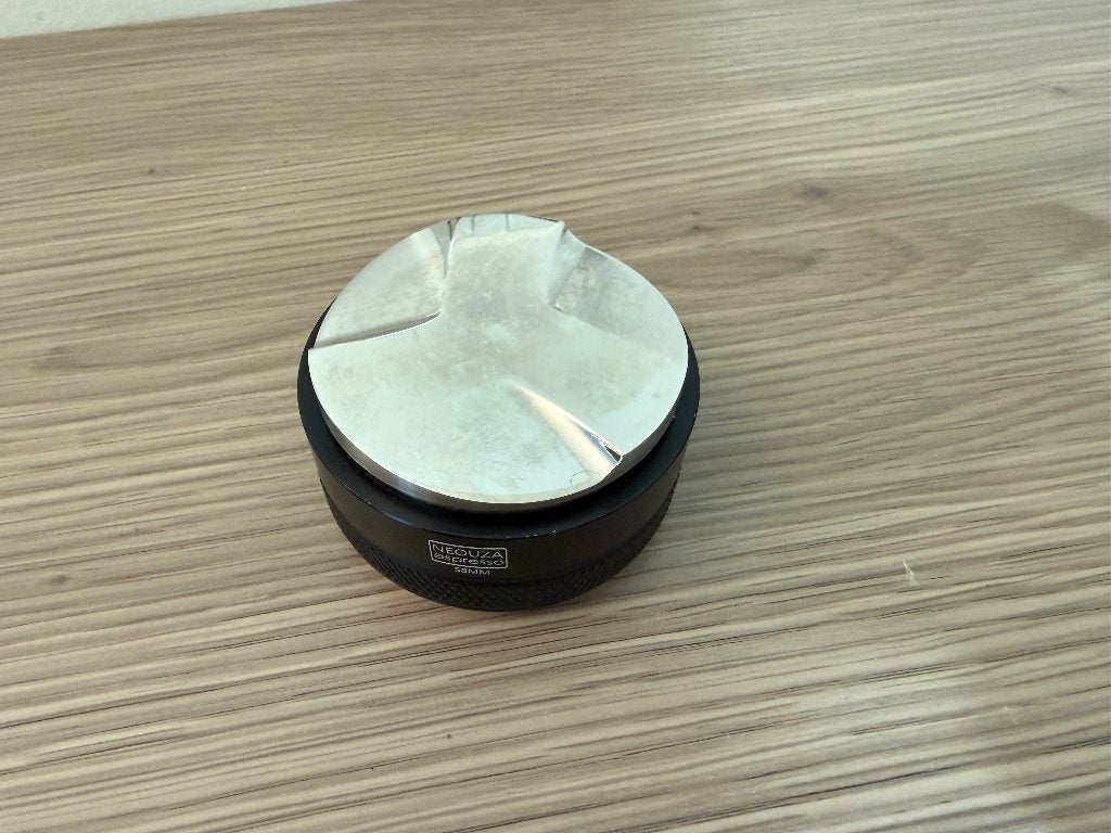 2-in-1 Espresso Distributor & Tamper – Adjustable Depth, Witgoed en Apparatuur, 10 kopjes of meer, Ophalen of Verzenden, Gebruikt