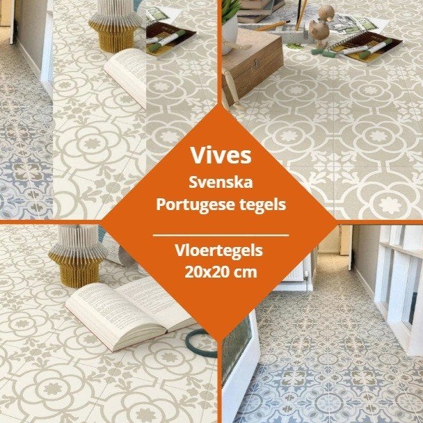 Portugese tegels - 20x20 cm - Vives Svenska tegels, Keramiek, Nieuw, Ophalen of Verzenden, 20 tot 40 cm