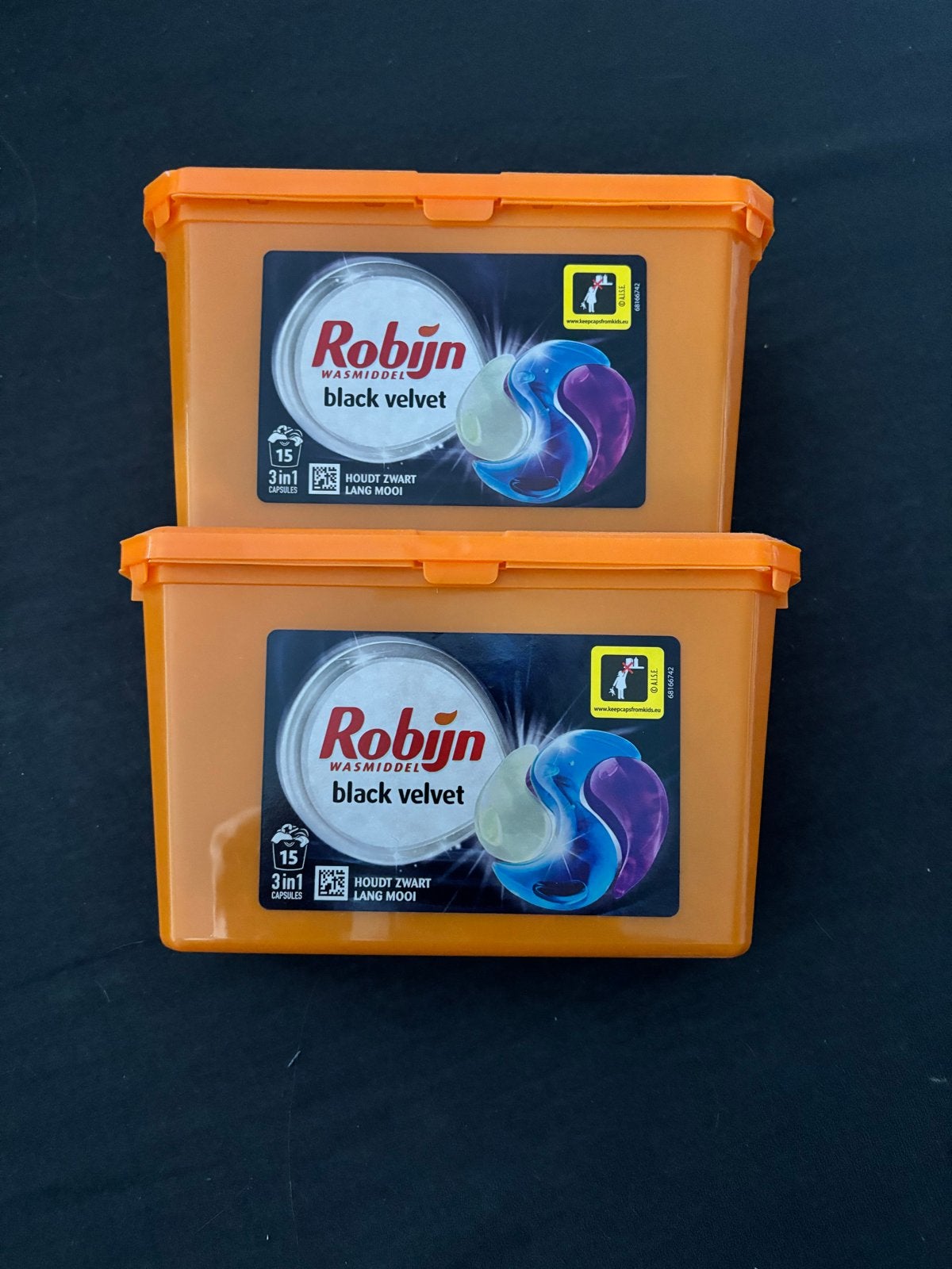Robijn Black Velvet Was capsules 2x15 stuks, Ophalen, Nieuw, Minder dan 85 cm
