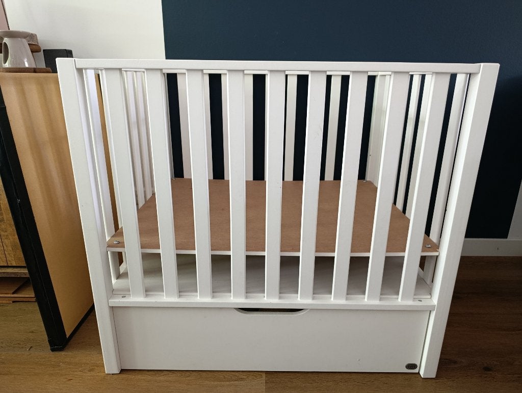 Baby box wit met lade (merk: TWF), Kinderen en Baby's, Ophalen, Zo goed als nieuw, Rechthoekig, Lade