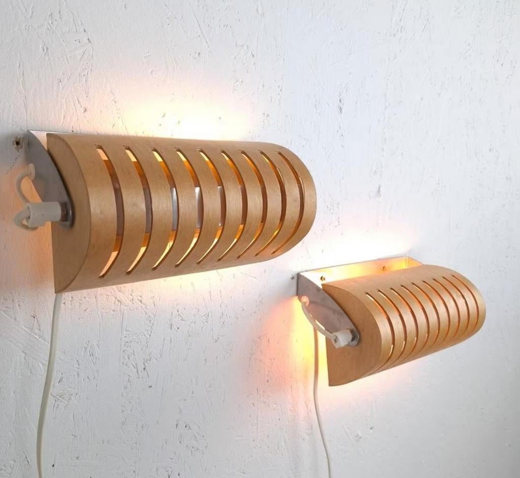 2 x Vintage IKEA Strimma wandlamp, 1980s, Huis en Inrichting, Lampen | Wandlampen, Ophalen of Verzenden