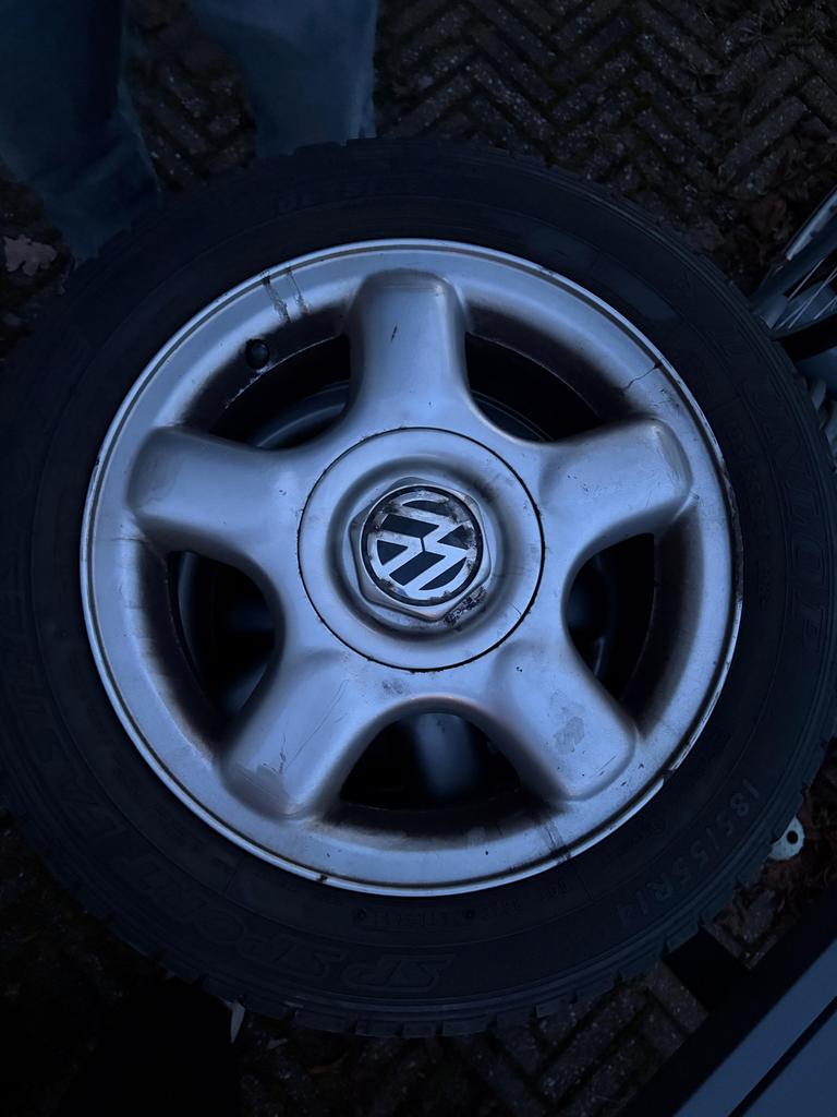 Velgen met band 185/55R14 VW Lupo/Up!, Ophalen, Gebruikt