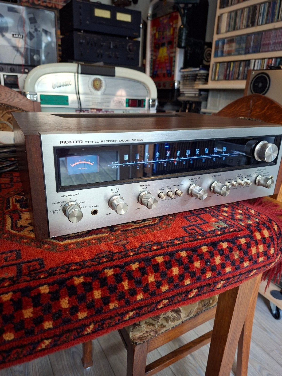 Pioneer SX-626 Stereo Receiver - Vintage Hifi Versterker, Audio, Tv en Foto, Versterkers en Receivers, Gebruikt, Ophalen of Verzenden